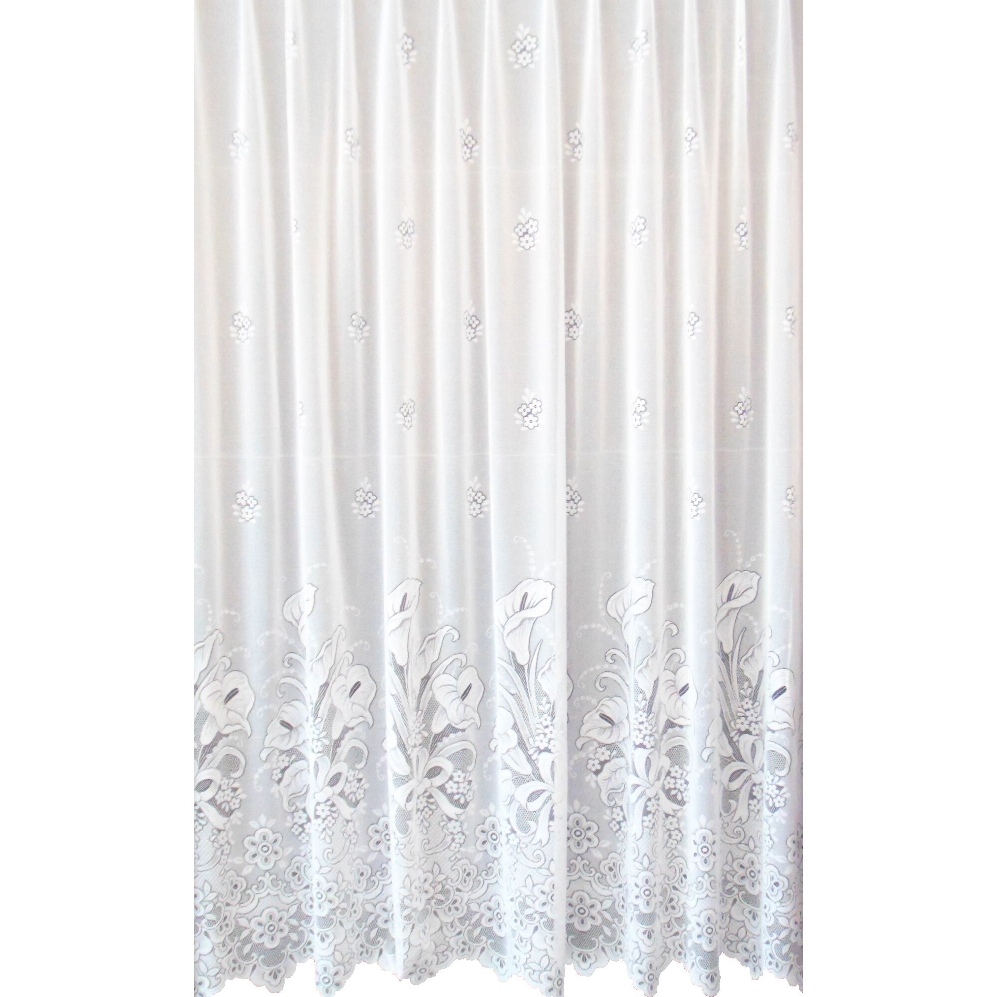 Perdea Trei Stejari, model 5329, uni, 700 x 240 cm, alba
